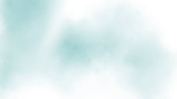 istock Green watercolor blush background 1371470282