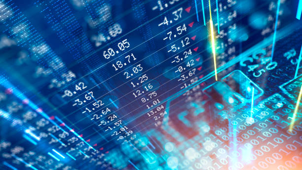 istock Digitally Generated Currency and Exchange Stock Chart for Finance and Economy Based Computer Software and Coding Display 1371474841