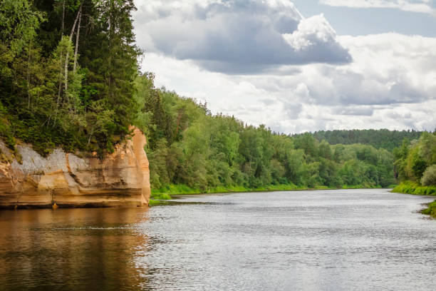 istock Eagle Cliffs in the valley of the Gauja river 1371478211