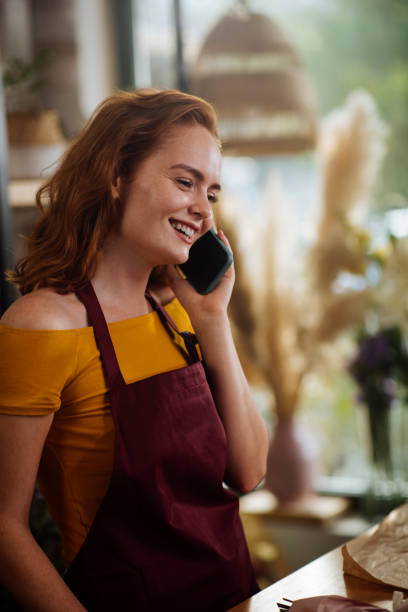 istock Communication is key in her business 1371481902