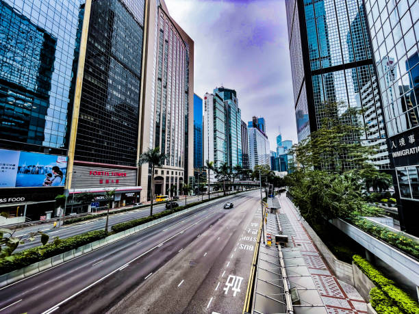 Hong Kong Wan Chai Gloucester Road Commerical building View
