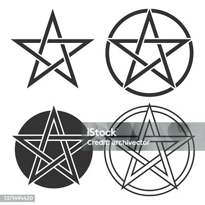 istock Pentagram symbol set 1371494420