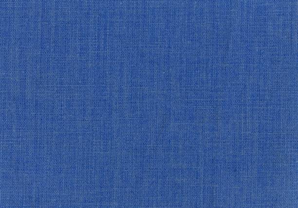blue cotton fabric texture background stock photo