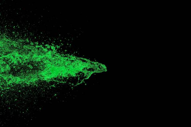 istock green water jet over black 1371495562