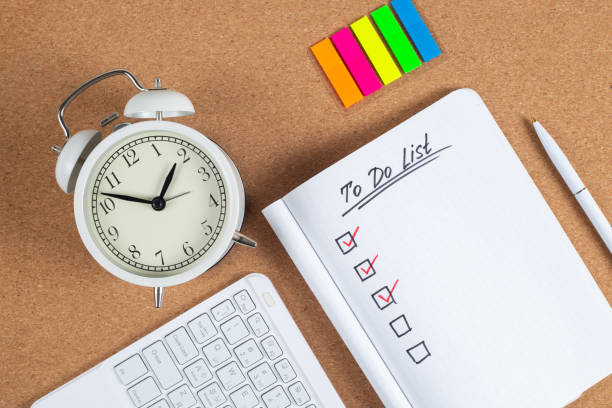 istock Notebook and pen with to do list words. Top view, flat lay, copy space. 1371496356