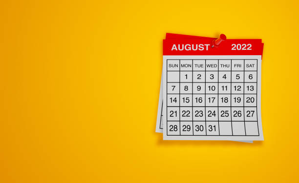 istock August 2022 calendar on yellow background 1371499701