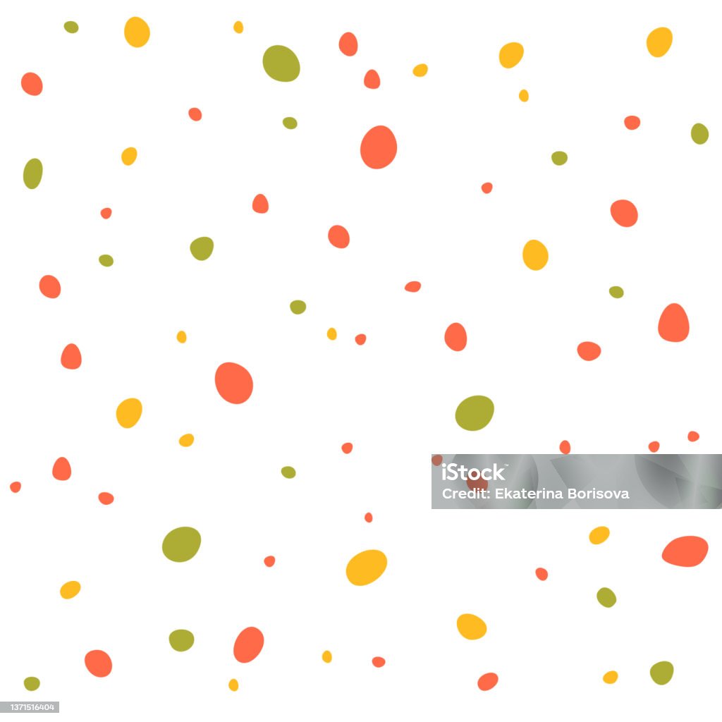 Patterned Background Spots Colorful Spots On A White Background Vector Seamless Pattern Stock ...