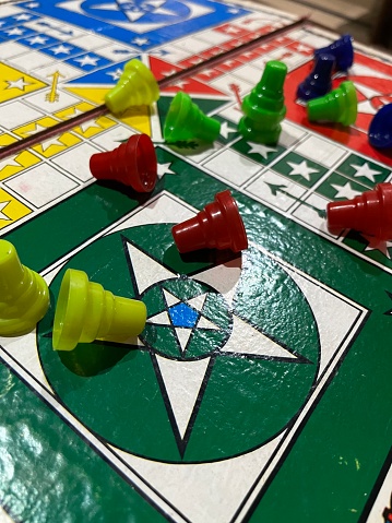 Random click while building tower from Ludo pieces