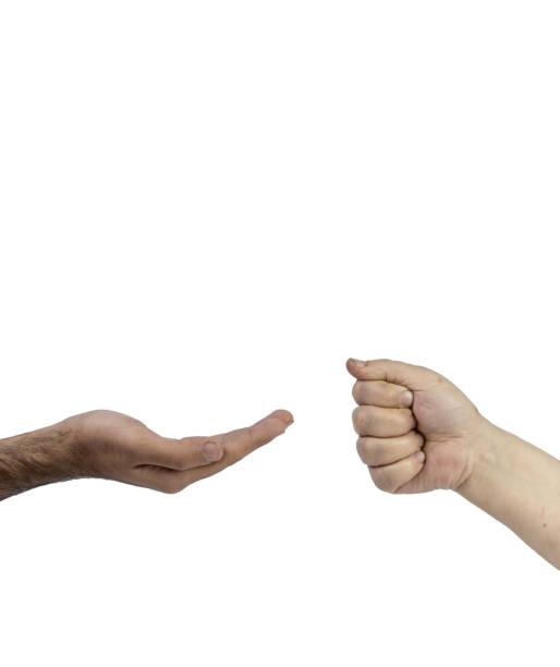 istock One hand extends to help and the other person refuses 1371533558