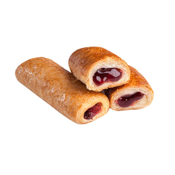 istock Puff pastries filled with berry jam isolated on white 1371534776