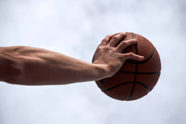 man holding a basketball