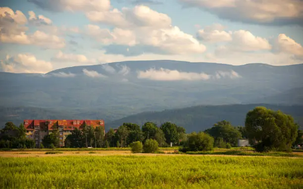 Photo of Summer, idyllic view of the Orle estate in Cieplice lskie