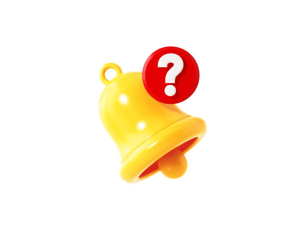 istock Subscription Concept - Yellow Notification Bell And Question Mark On White Background 1371550839
