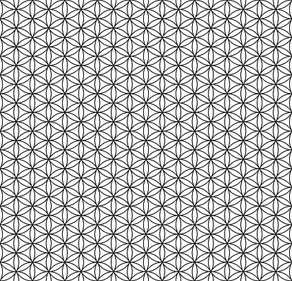 Flower of Life pattern, and seamless tile to use as a background