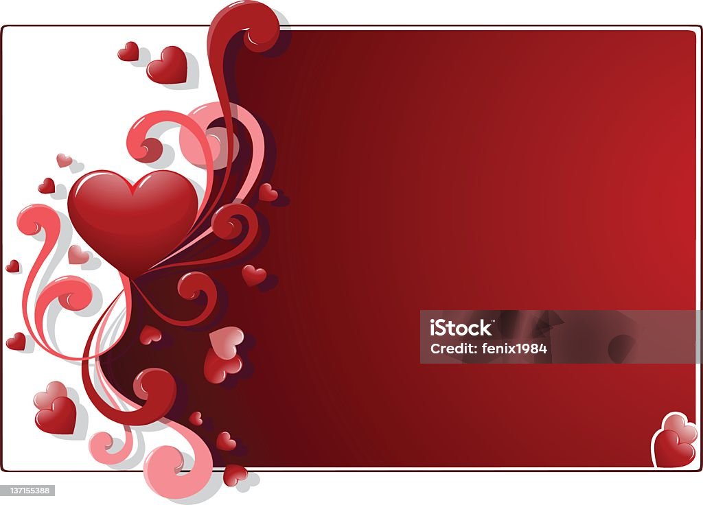 Фон с сердечками - Векторная графика День святого Валентина роялти-фри
