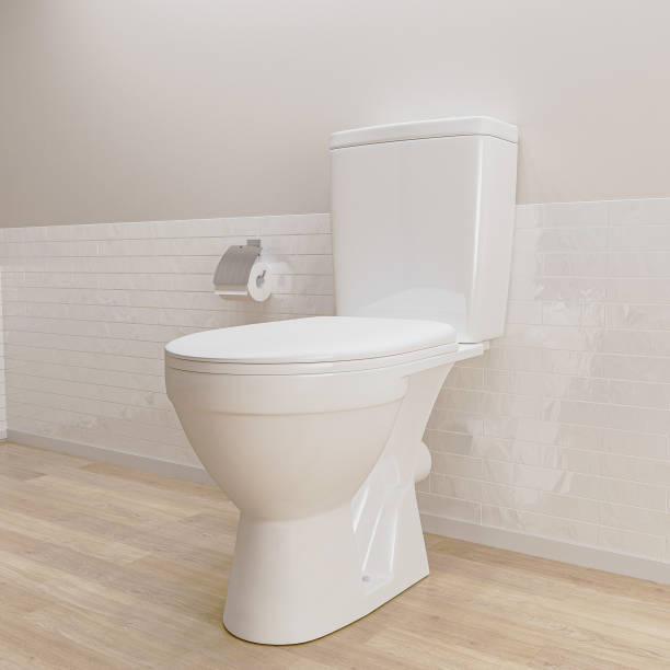 istock New toilet bowl, 3d rendering 1371561966