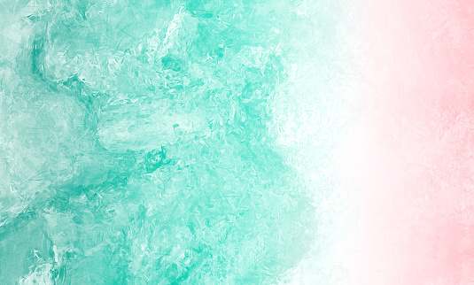 Beach Abstract Sea Summer Grunge Background Wave Sand Pastel Crayon Drawing Stroking Brushing Bleached Teal Blue Pink Millennial Tropical Pattern Oil Watercolor Paint Marble Stucco Concrete Texture Imitation Copy Space for presentation, flyer, card, poster, brochure, banner