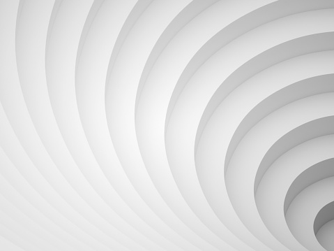 Abstract digital graphic background, white helix pattern, 3d