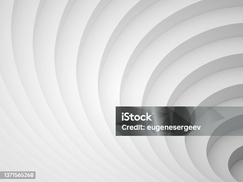 istock Abstract digital graphic background, white helix pattern, 3d 1371565268