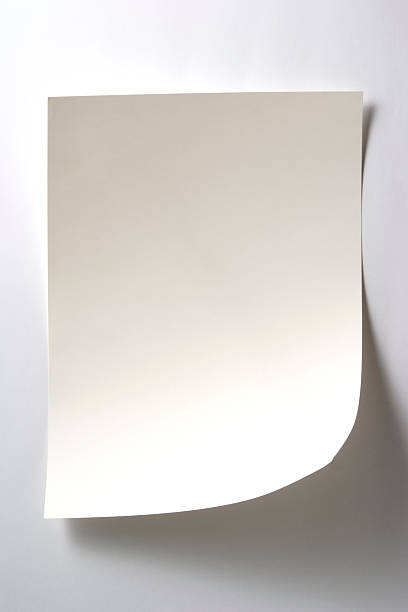 istock Isolated shot of blank white paper on white background 137156573