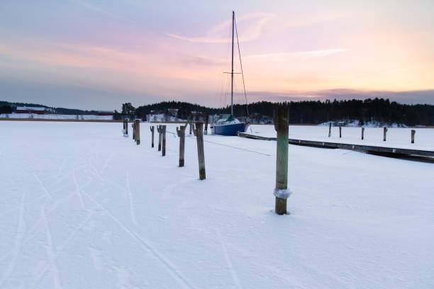 istock Sailboat is stuck in ice 1371566679