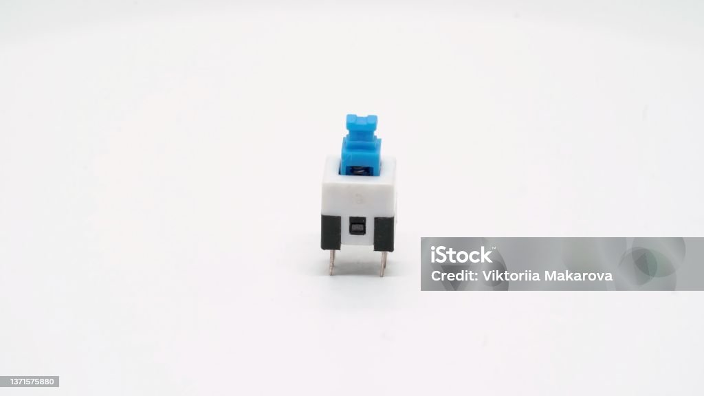 Push Button Switch Electronic Component For Diy Engineering Stock Photo ...