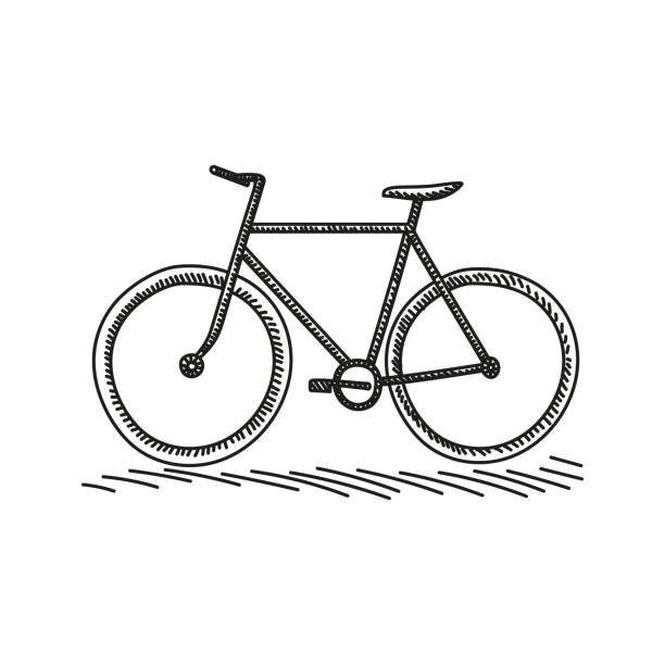 BCYCLE Hand-Drawn Sketch Icon, Vector Illustration BCYCLE Hand-Drawn Sketch Icon, Vector Illustration cycling bicycle pencil drawing cyclist stock illustrations