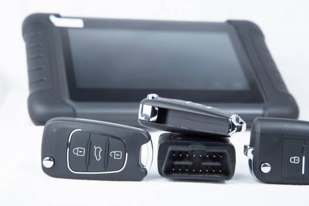 istock Production of car keys 1371586577