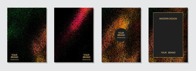 Textured Background Insert Cover Design Set Black Backgrounds Grunge Texture Insert For Text And ...