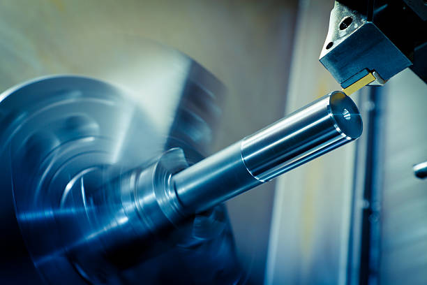CNC lathe processing.