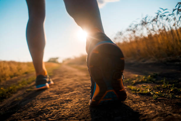 istock Man is training, running, warming up outdoor. 1371599475