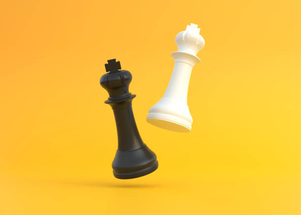 istock Realistic king on bright yellow background with copy space 1371618472