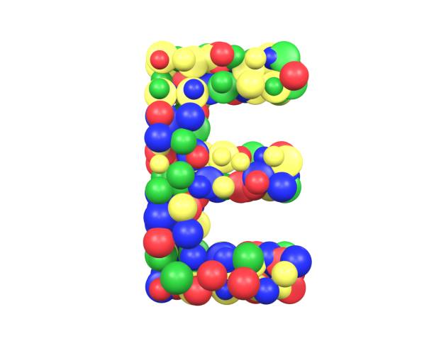 istock Toy Ball Themed Font Letter E 1371627220