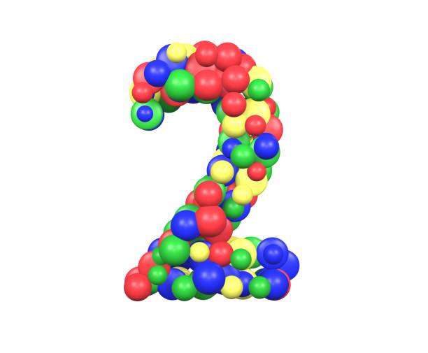 istock Toy Ball Themed Font Number 2 1371627879