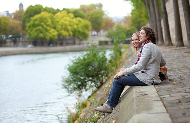 istock Romantic couple in Paris, having a date 137164319