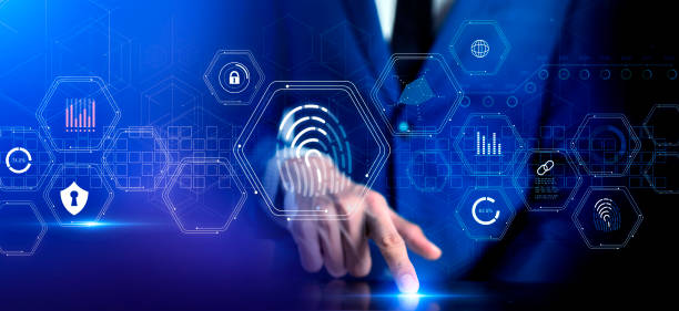 istock Cybersecurity cybercrime internet scam, businessman mobile phone digital network technology computer virus attack risk protection, identity privacy data hacking, AI artificial intelligence firewall 1371647355