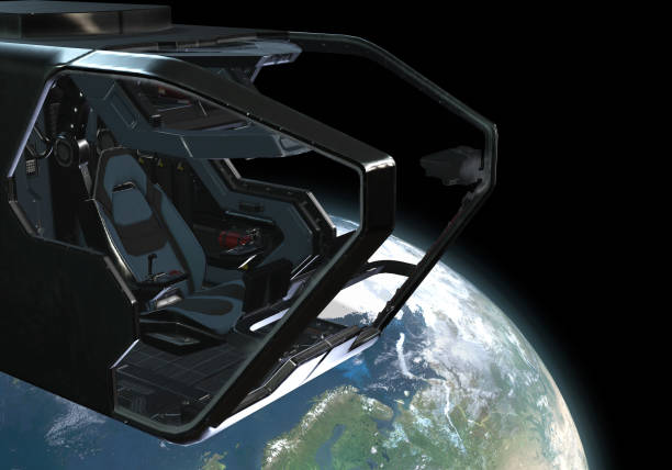 istock 3D illustration of Spaceship 1371648736