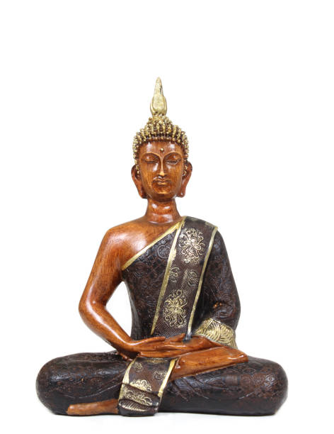 istock Thai Style Buddha Statue Isolated on White Background 1371652725