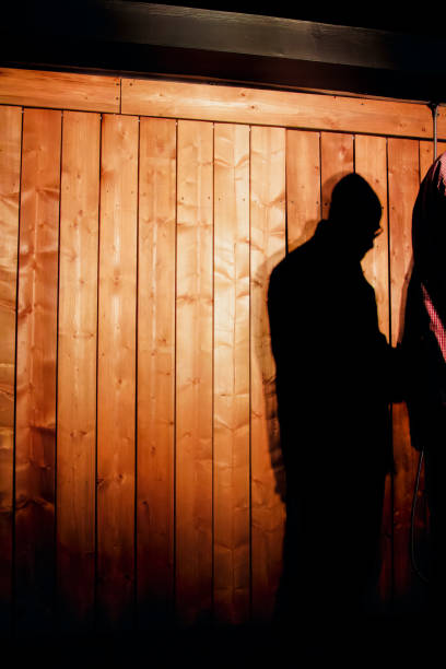 Actors performing on improv theatre stage