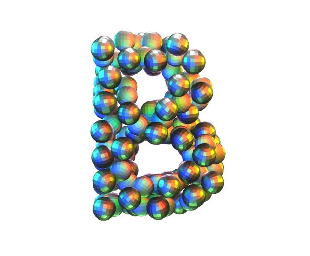 istock Disco Ball Themed Font Letter B 1371663819