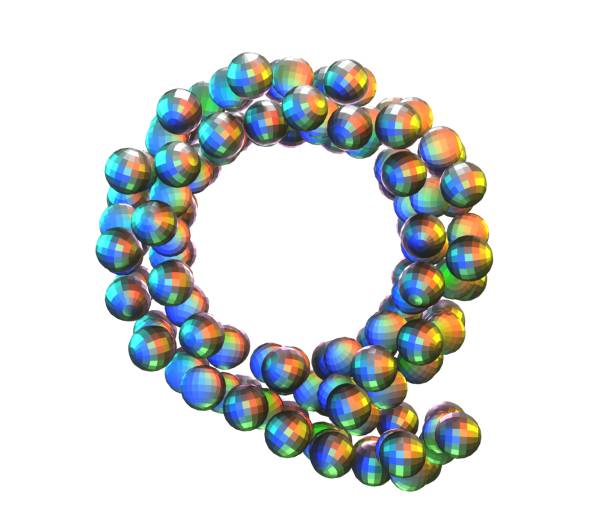 istock Disco Ball Themed Font Letter Q 1371664694