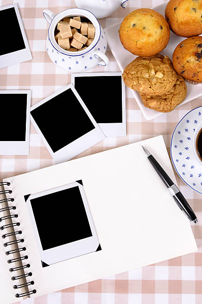 istock Photo album with coffee and cakes 137166590