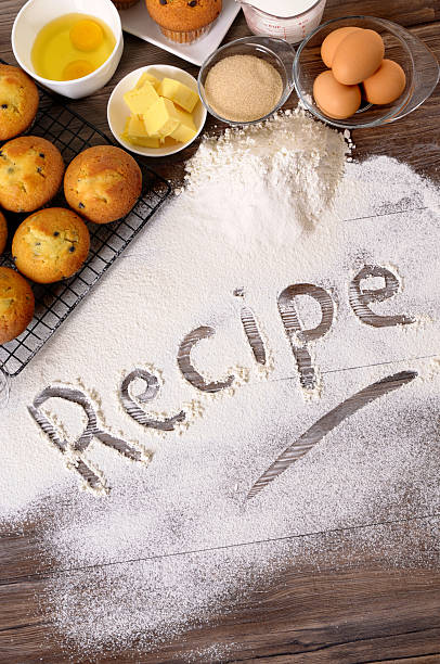 istock Recipe with muffins and ingredients 137166610