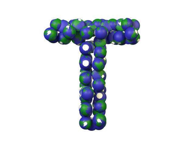 istock Earth Themed Font Letter T 1371666332