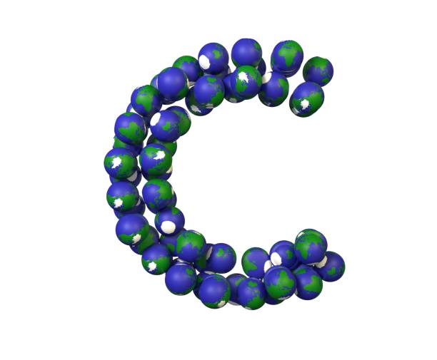 istock Earth Themed Font Letter C 1371666431