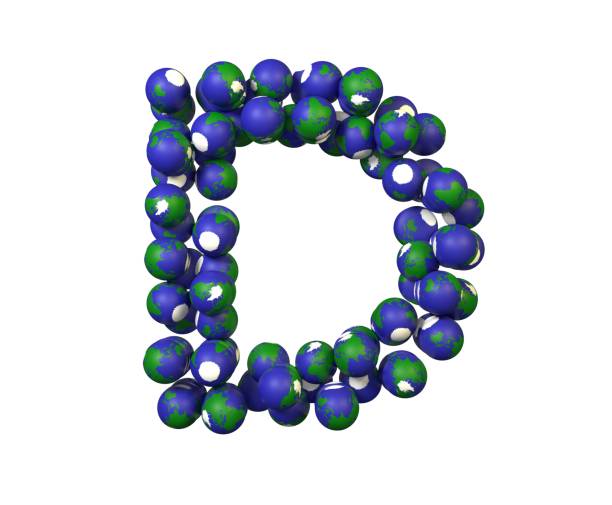 istock Earth Themed Font Letter D 1371666453