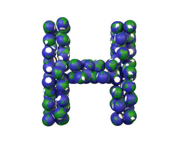 istock Earth Themed Font Letter H 1371666528