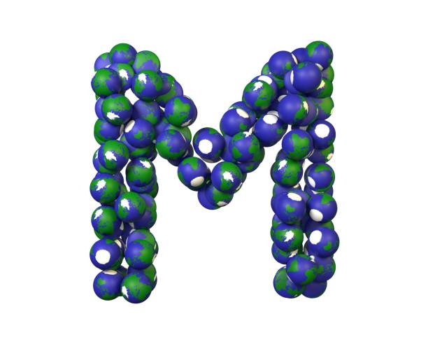 istock Earth Themed Font Letter M 1371666612