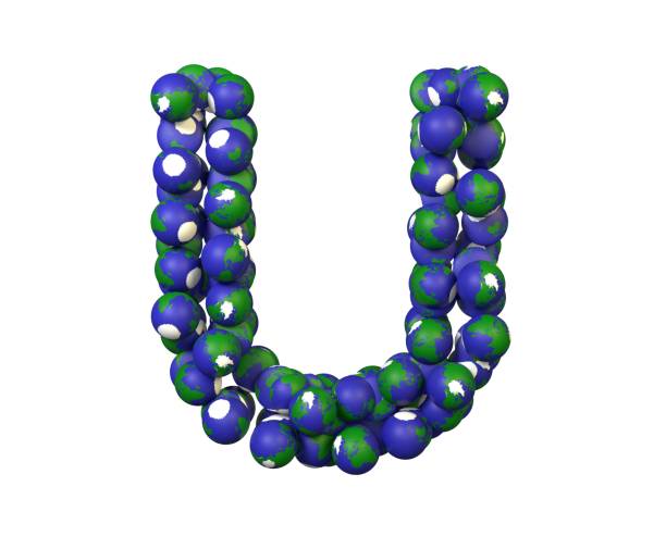 istock Earth Themed Font Letter U 1371666712