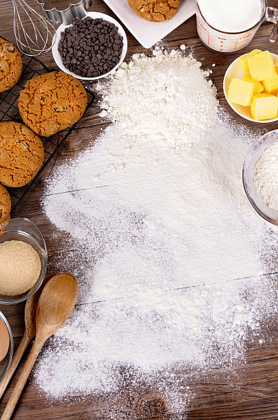 istock Ingredients set out to bake cookies 137166705